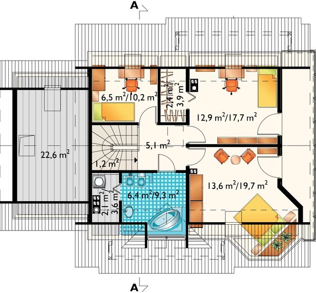 Poddasze projektu Maja - szkielet drewniany lekki