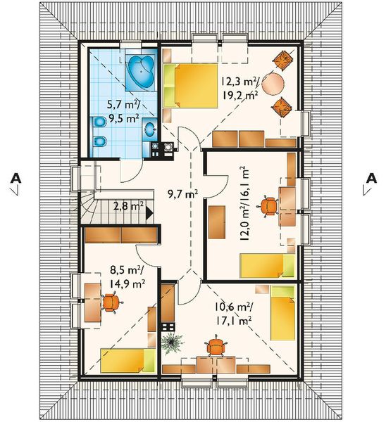 Poddasze projektu Jesion - murowana – keramzyt