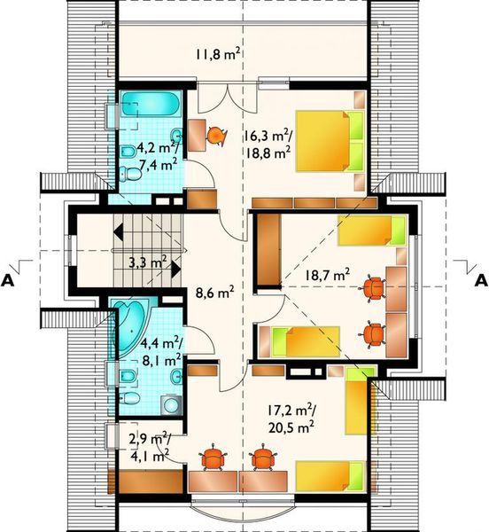 Poddasze projektu Manuela - murowana – keramzyt