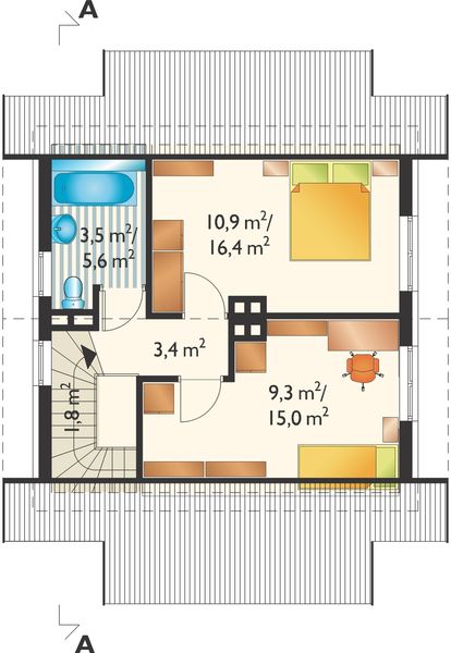 Poddasze projektu Groszek (267)