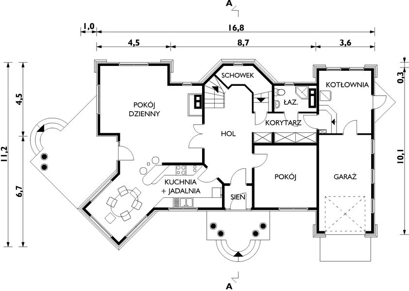 Parter projektu Harfa - szkielet drewniany lekki