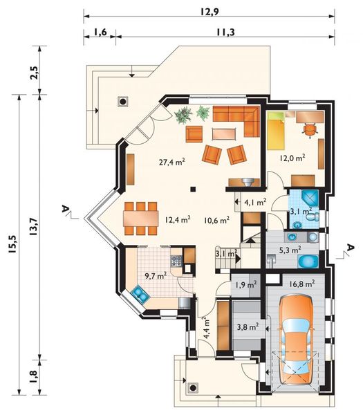 Parter projektu Tukan - szkielet drewniany lekki