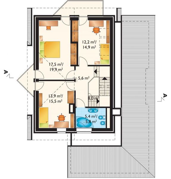 Poddasze projektu Tukan - szkielet drewniany lekki