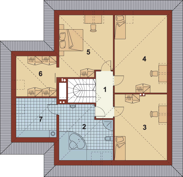 Poddasze projektu Syntia wersja C