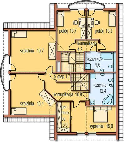 Poddasze projektu Margo 2rodziny
