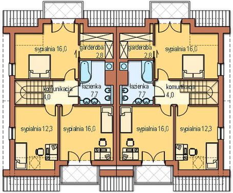 Poddasze projektu Malwina bl