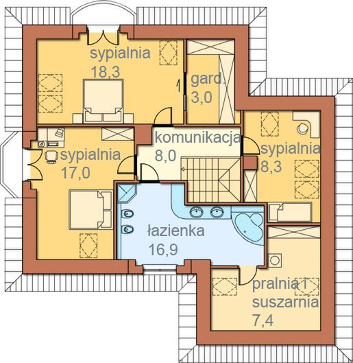 Poddasze projektu Magnolia