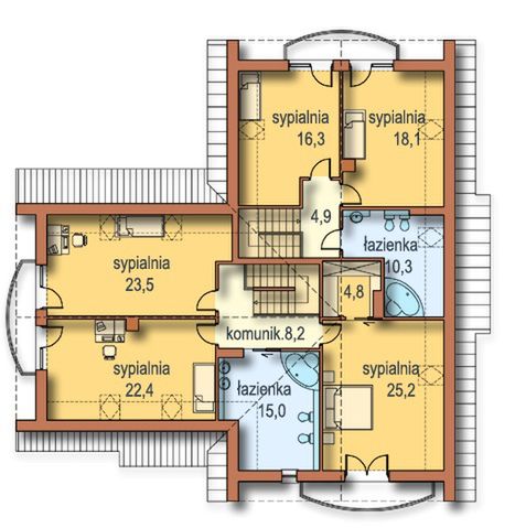 Poddasze projektu Klaudia 2rodziny