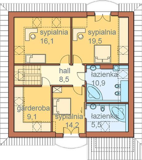 Poddasze projektu Arkadia II