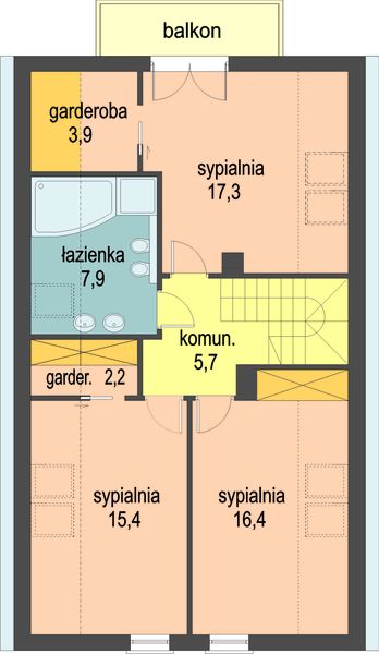 Poddasze projektu Alfi