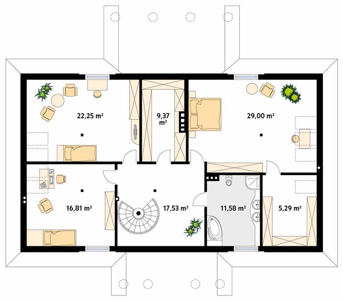 Poddasze projektu Tercja 5