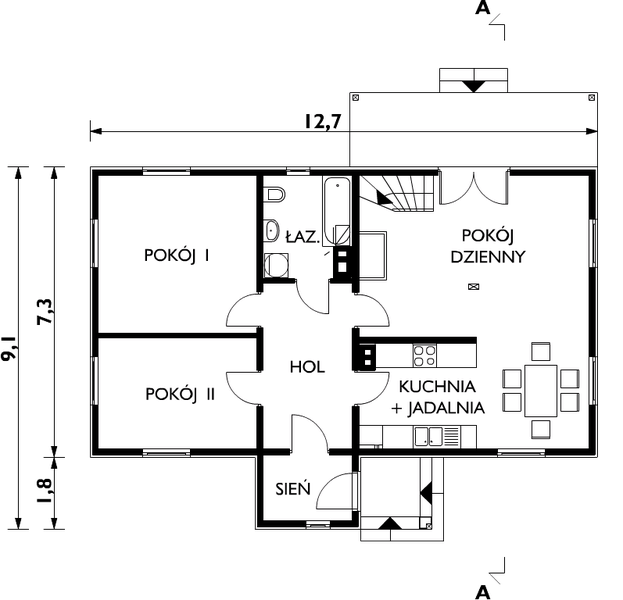 Parter projektu Jemioła - szkielet drewniany lekki