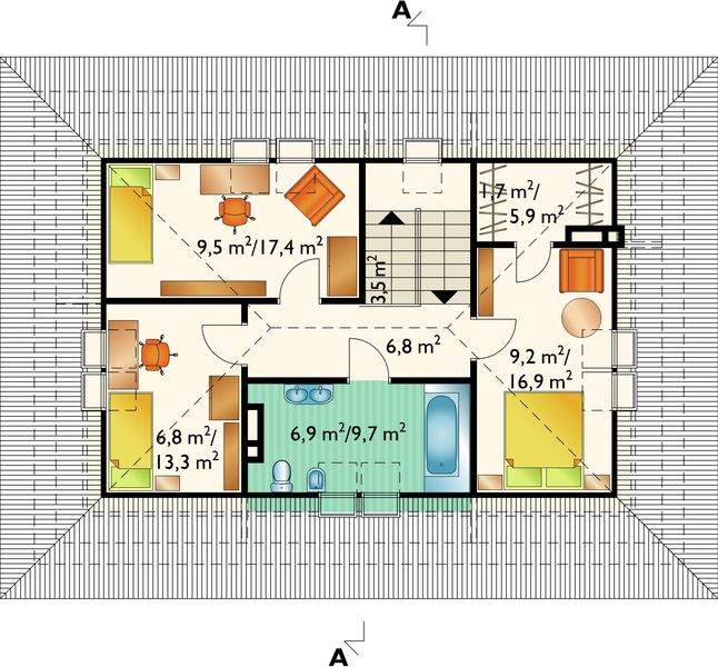 Poddasze projektu Wiślan (803)