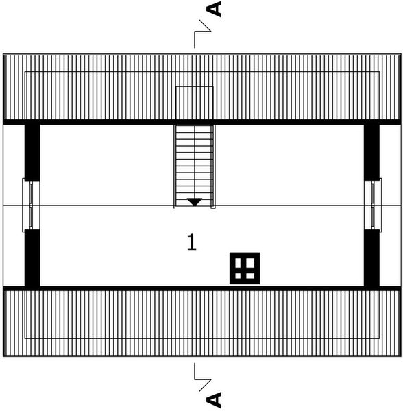 Poddasze projektu Garaż M3 - murowana – beton komórkowy