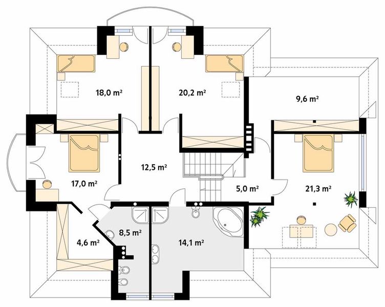 Poddasze projektu Bachus 2