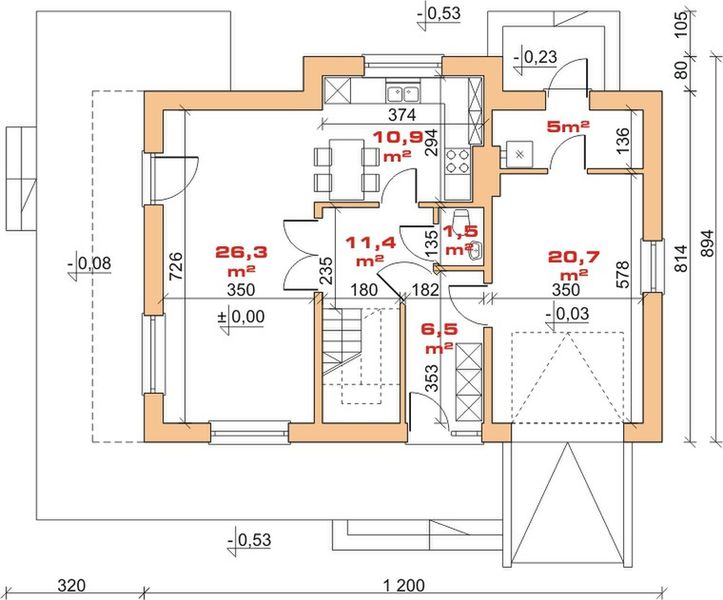 Parter projektu Dom przy Tulipanowej