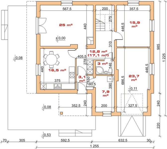 Parter projektu Dom przy Nefrytowej
