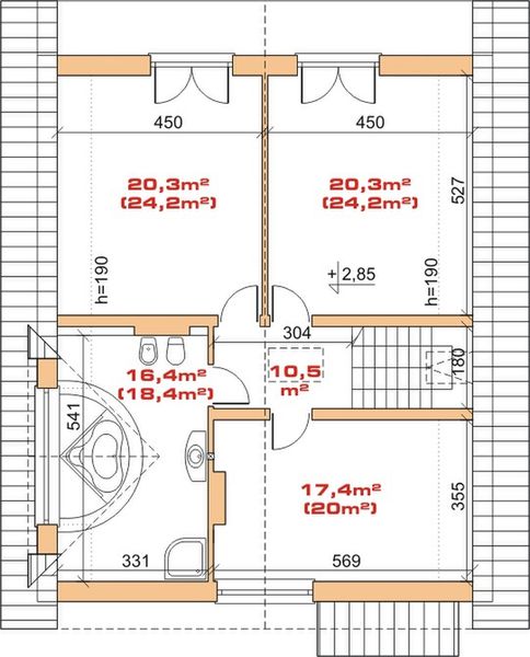 Poddasze projektu Dom przy Irysowej