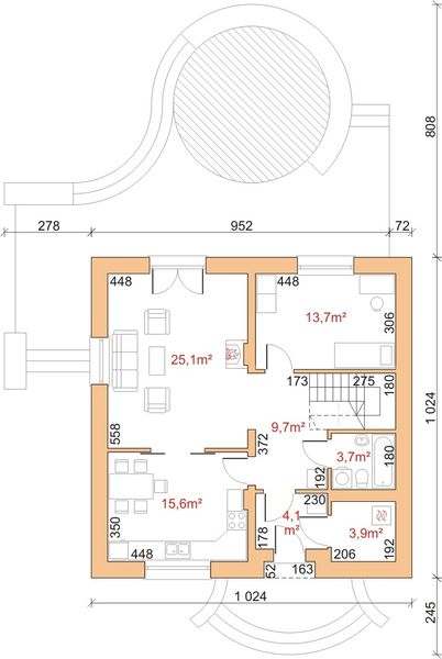 Parter projektu Dom przy Cynamonowej