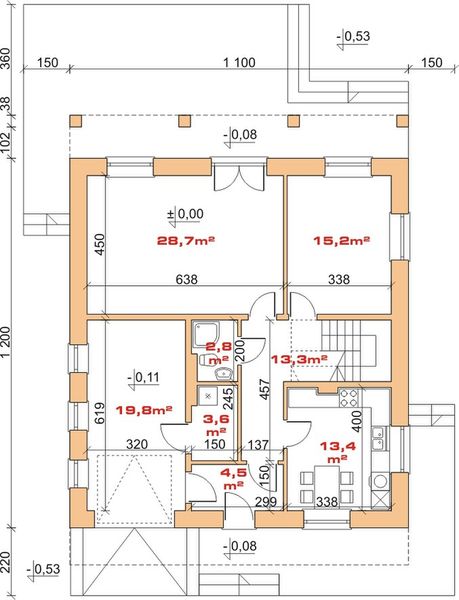 Parter projektu Dom przy Wiązowej