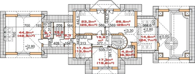 Poddasze projektu Dom przy Cedrowej