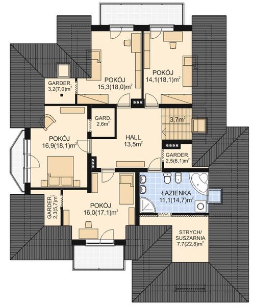 Poddasze projektu APS 090