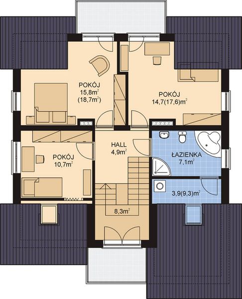 Poddasze projektu APS 098