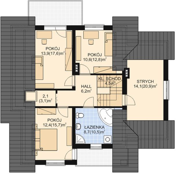 Poddasze projektu APS 195