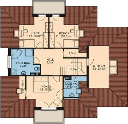 Poddasze projektu APS 136