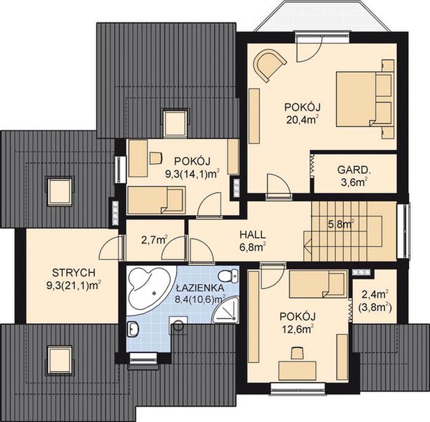 Poddasze projektu APS 081