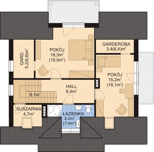 Poddasze projektu APS 132 NEW