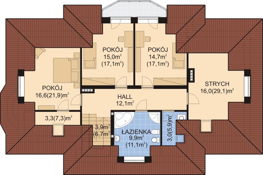 Poddasze projektu APS 154