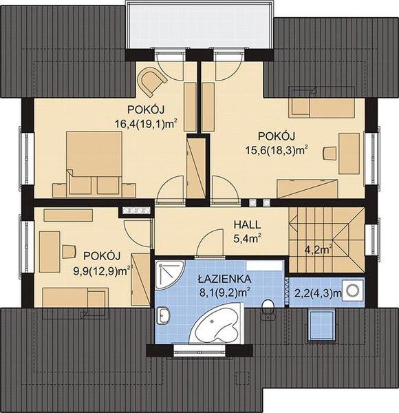 Poddasze projektu APS 165