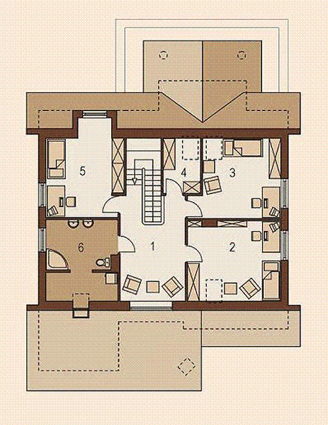 Poddasze projektu Apis I