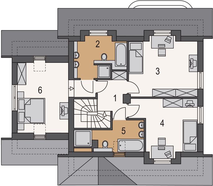 Poddasze projektu Arkadia I