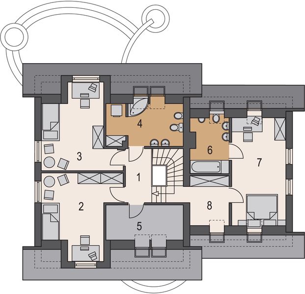 Poddasze projektu Leo II