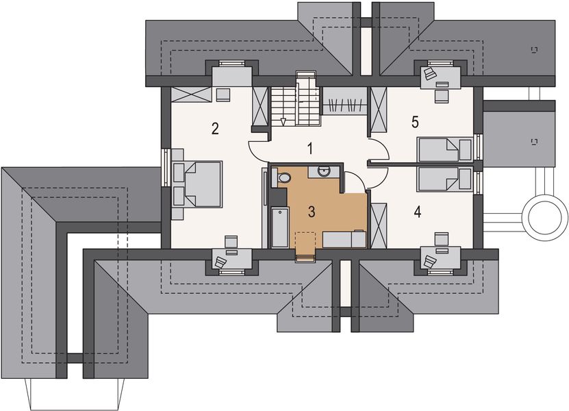 Poddasze projektu Nadir I