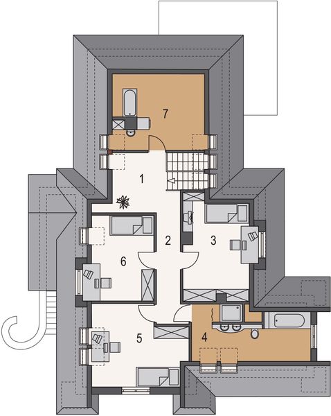 Poddasze projektu Nieboskłon I