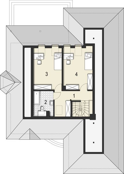 Poddasze projektu Pluton II Plus