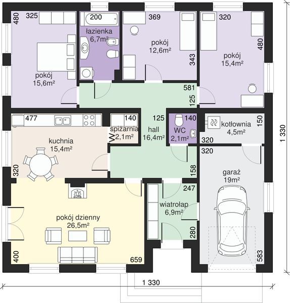 Parter projektu Dom przy Słonecznej