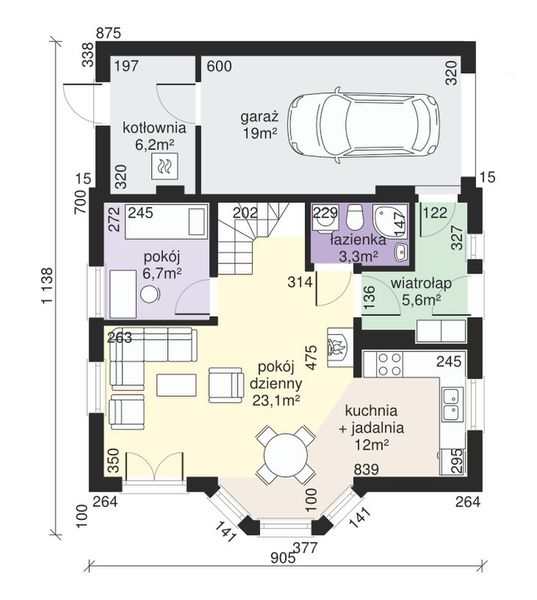 Parter projektu Dom przy Kalinowej 3