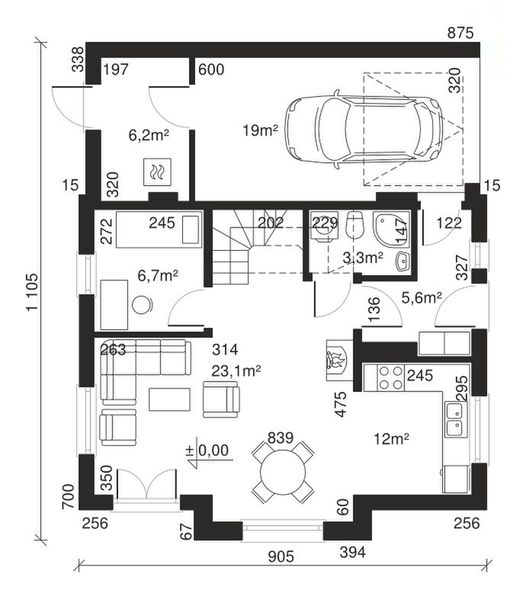 Parter projektu Dom przy Kalinowej 4