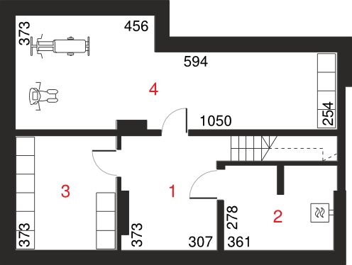 Piwnica projektu Dom przy Szarotek