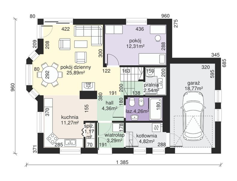 Parter projektu Dom przy Cyprysowej 14