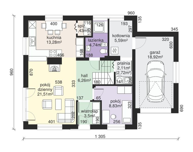 Parter projektu Dom przy Wiosennej 4