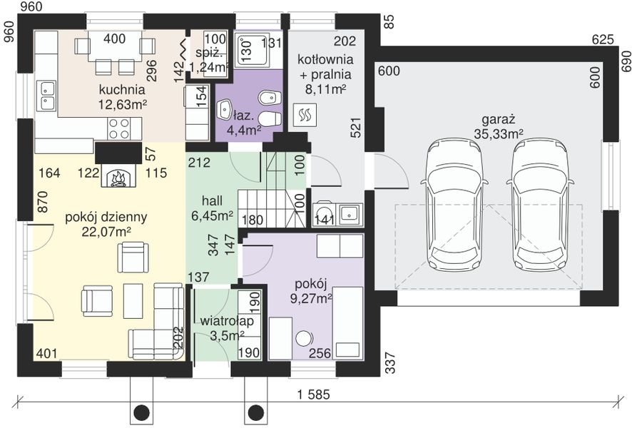 Parter projektu Dom przy Cyprysowej 28