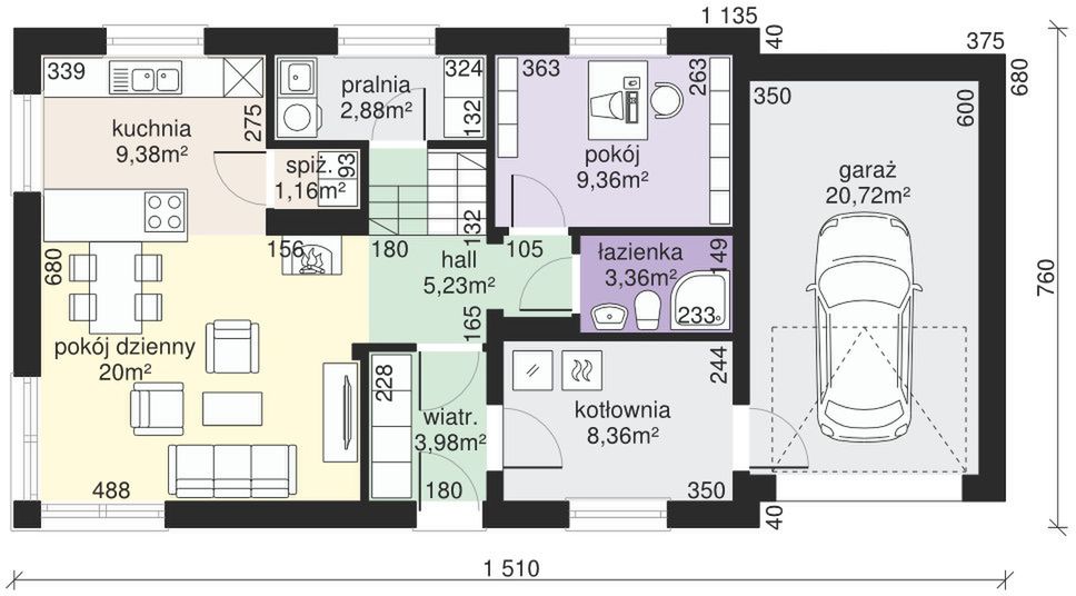 Parter projektu Dom przy Alabastrowej