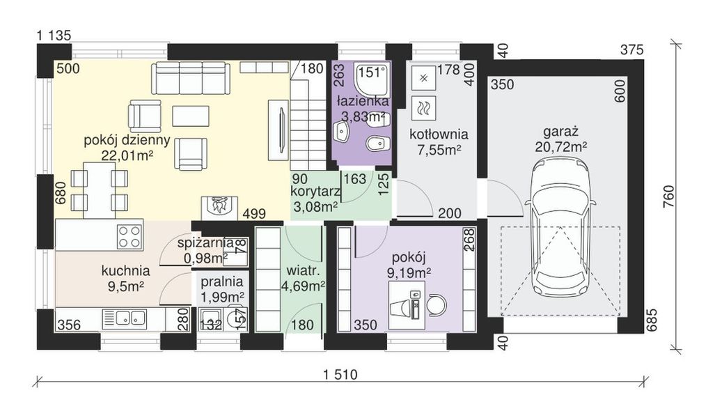 Parter projektu Dom przy Alabastrowej 4