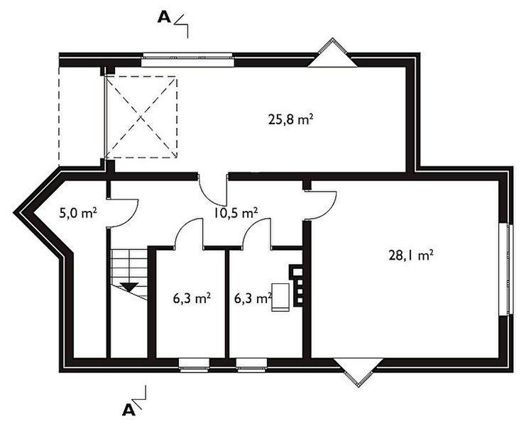 Piwnica projektu Akacja - murowana - ceramika