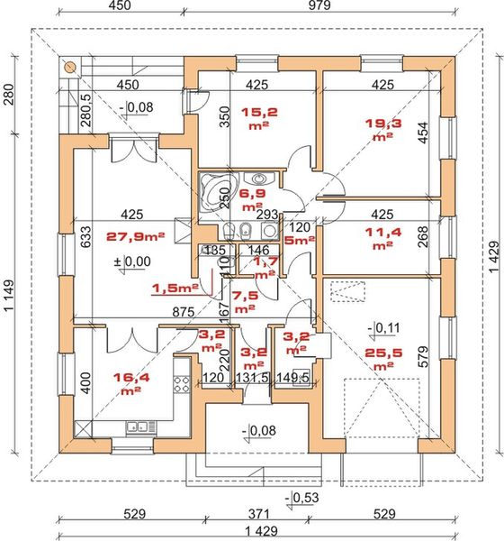 Parter projektu Dom przy Szczęśliwej